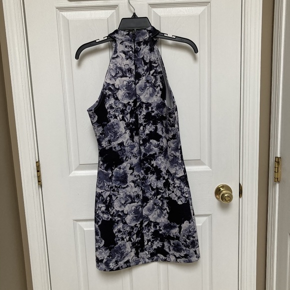 motel rocks womens m grey printed dress high neck - Picture 2 of 4